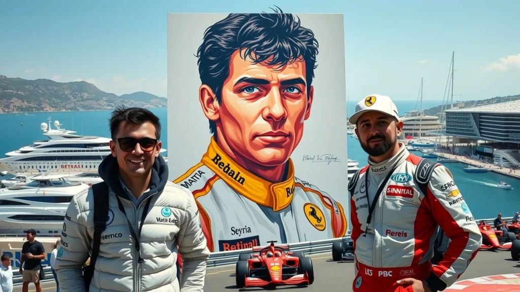 Hommage d'Isack Hadjar et Pierre Gasly à Ayrton Senna lors du Grand Prix de Monaco 2025.