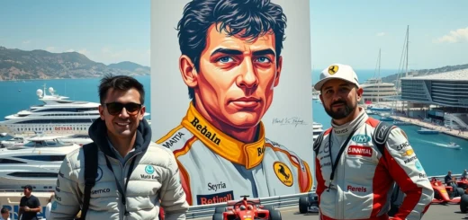 Hommage d'Isack Hadjar et Pierre Gasly à Ayrton Senna lors du Grand Prix de Monaco 2025.