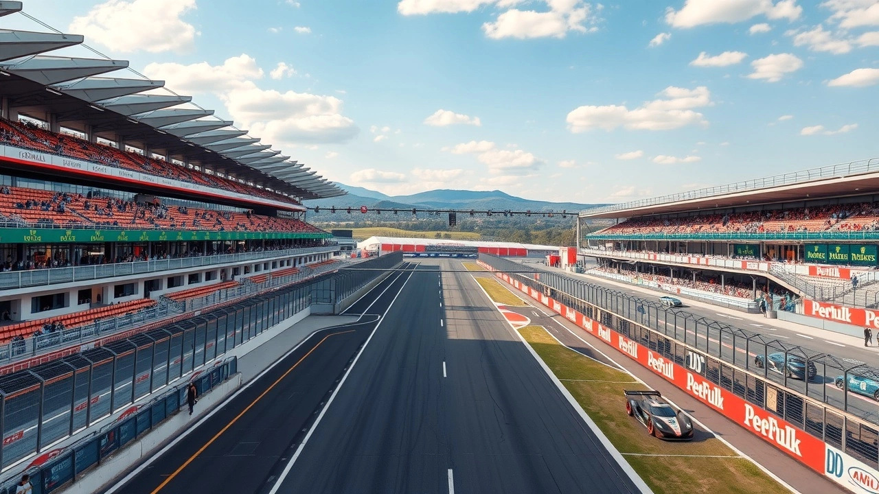 piste de course dImola avec stands et paddock