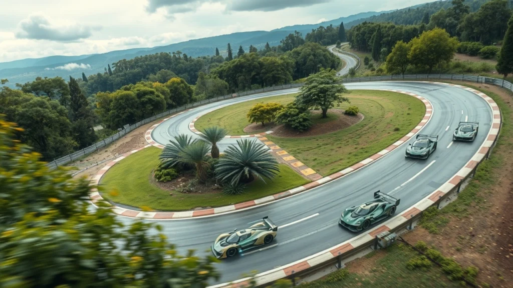 Image illustrant l'impact du changement climatique sur les circuits de course du futur.