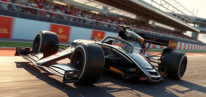 Illustration des nanotechnologies améliorant les performances des voitures de Formule 1.