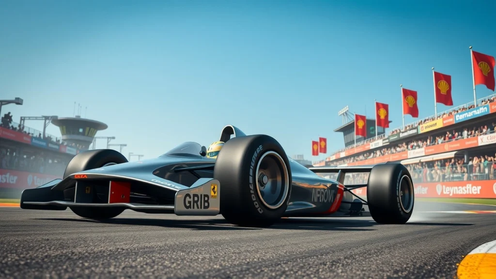 Une scène de course légendaire illustrant les innovations de Ayrton Senna en Formule 1.