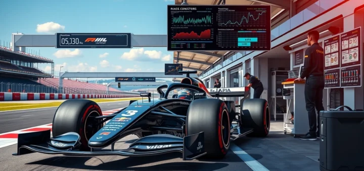 Illustration des innovations en matière de télémétrie avancée en F1