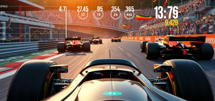 Une image illustrant les innovations en télémétrie GPS dans la course de F1