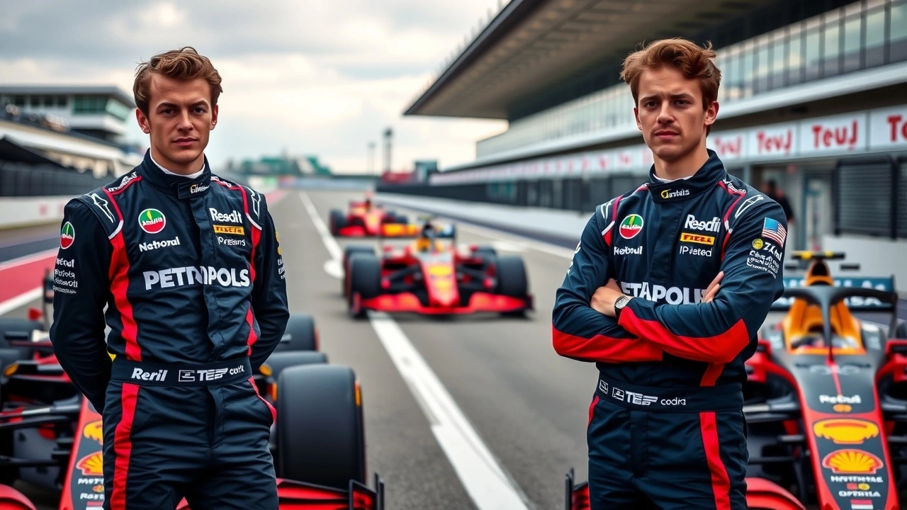 Lando Norris et Oscar Piastri sur un circuit de F1