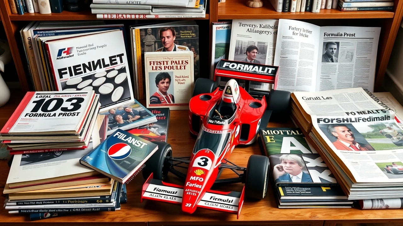 collection de livres et articles sur la Formule 1