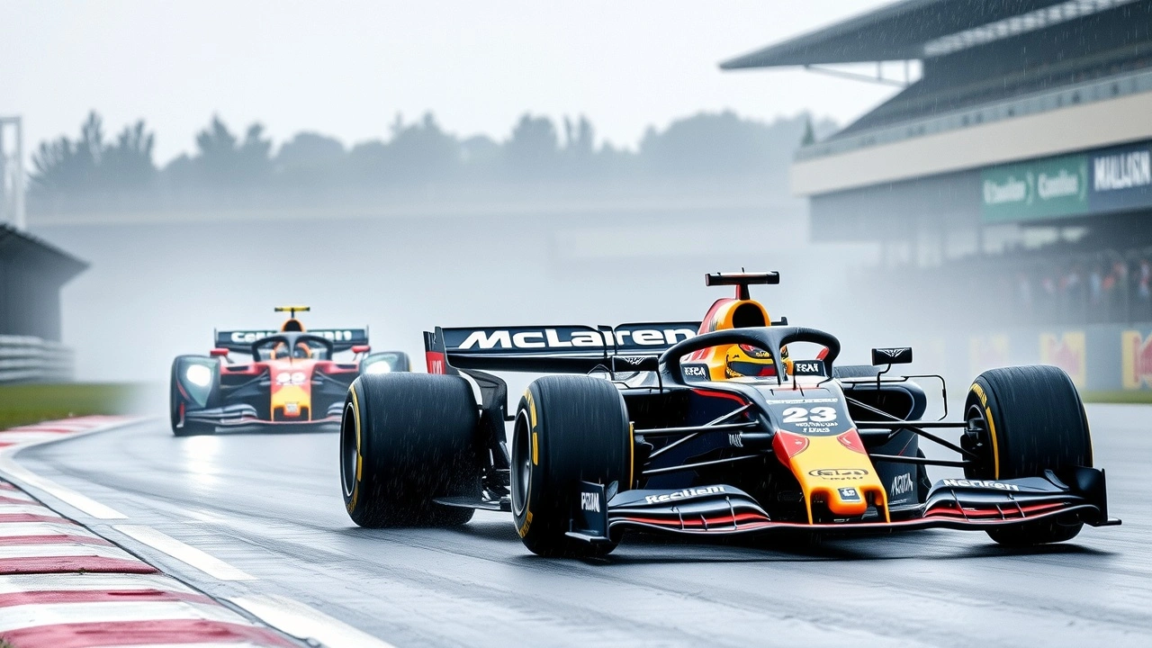 McLaren et Red Bull sur le circuit de Spa-Francorchamps