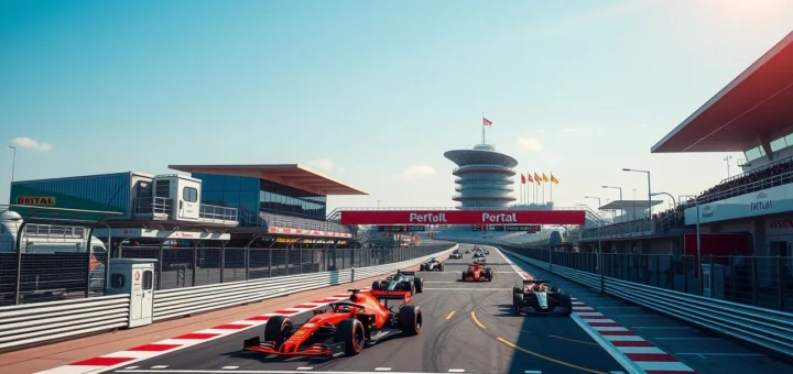 Une représentation photoréaliste des mesures de sécurité modernes en Formule 1, inspirées par Jules Bianchi.