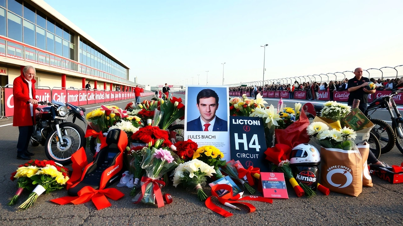 memorial pour Jules Bianchi au Castellet