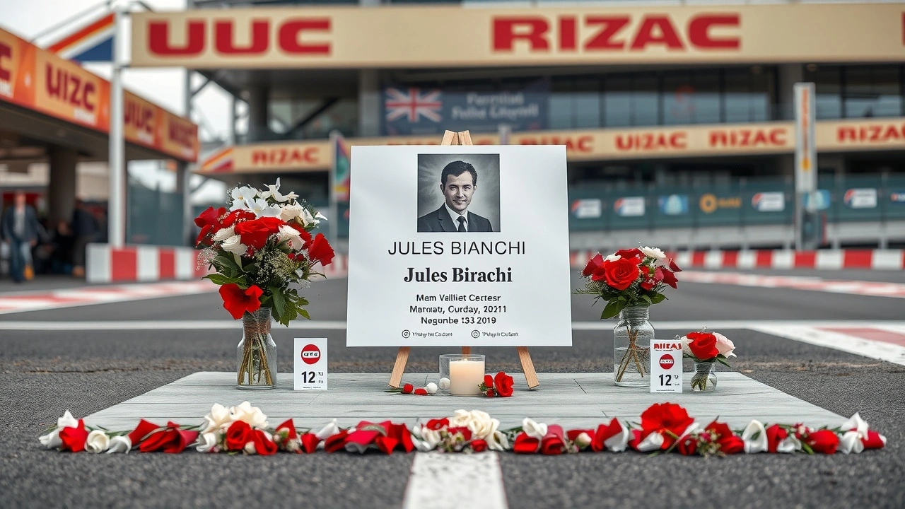 mémorial pour Jules Bianchi au circuit de Suzuka