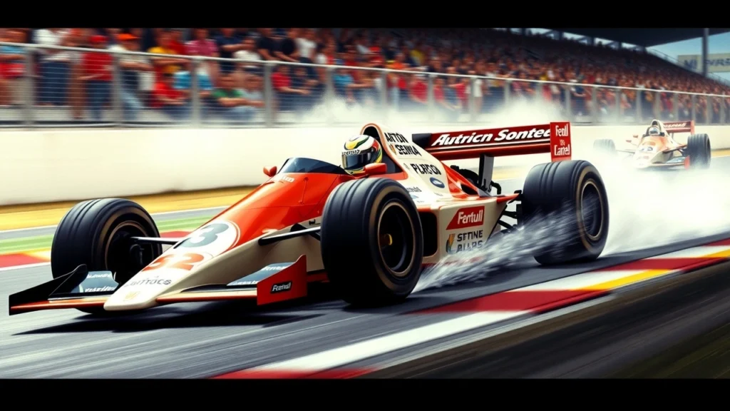Un moment clé de la carrière d'Ayrton Senna, montrant son intensité et sa passion en Formule 1.