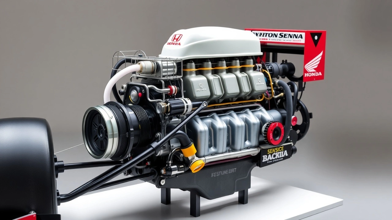 moteur v10 honda de formule 1 de senna