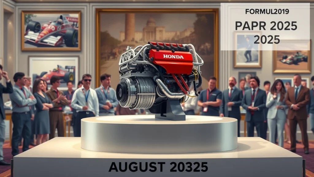 Vente aux enchères exceptionnelle du moteur V10 Honda d'Ayrton Senna.