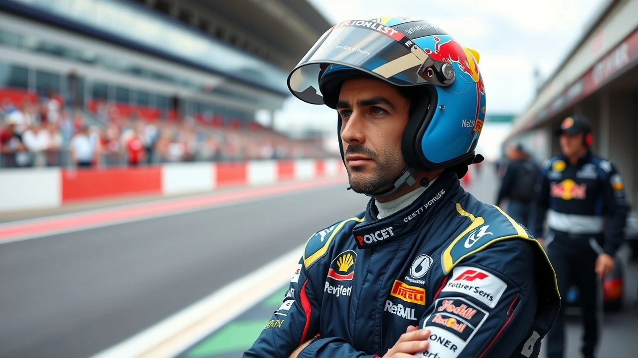 Nicolas Prost en combinaison de course sur circuit