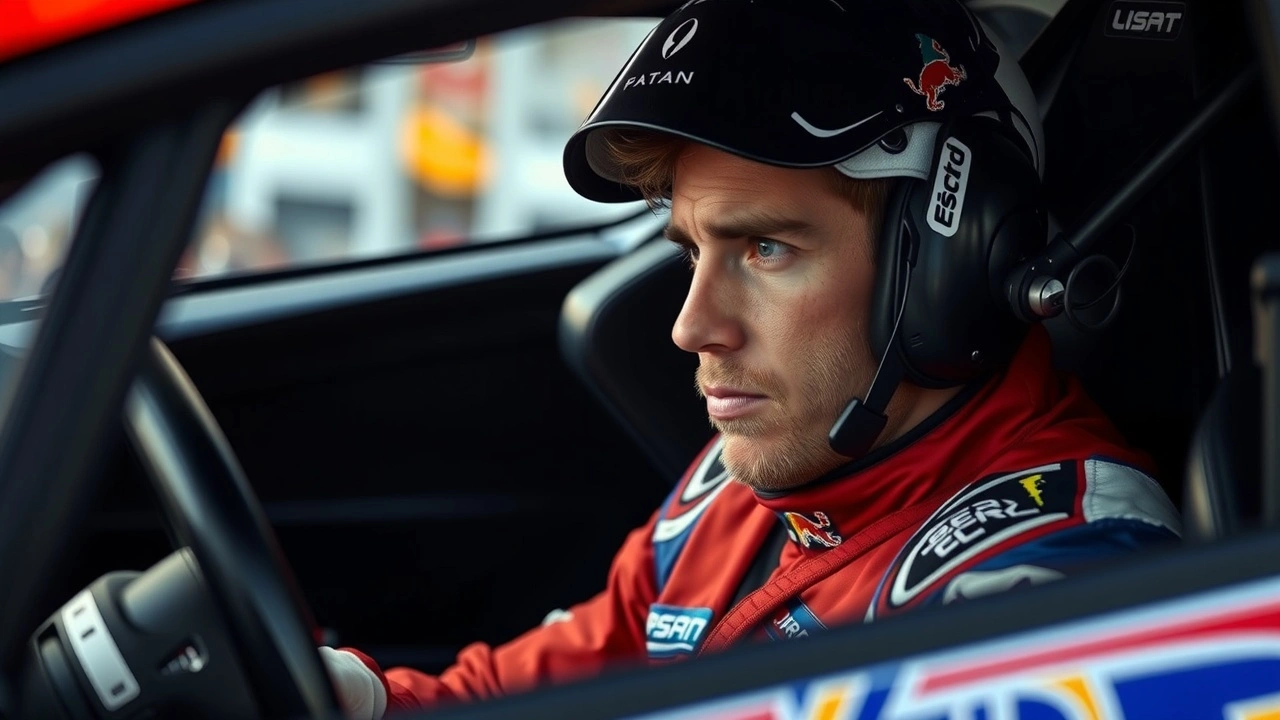 Nicolas Prost dans un cockpit de voiture de course