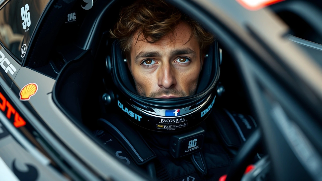 Nicolas Prost dans une voiture de course pensif