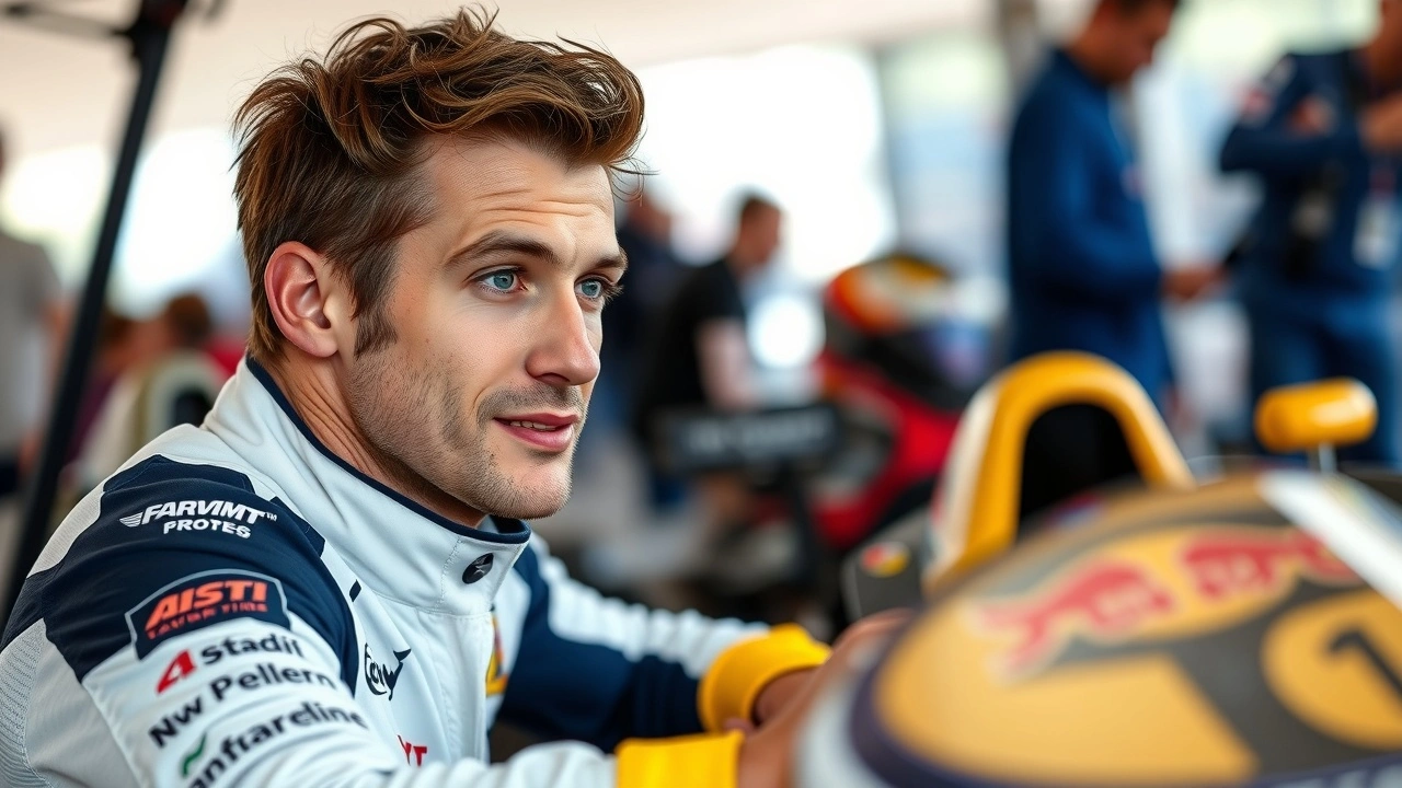 Nicolas Prost lors d'un événement caritatif pour les jeunes