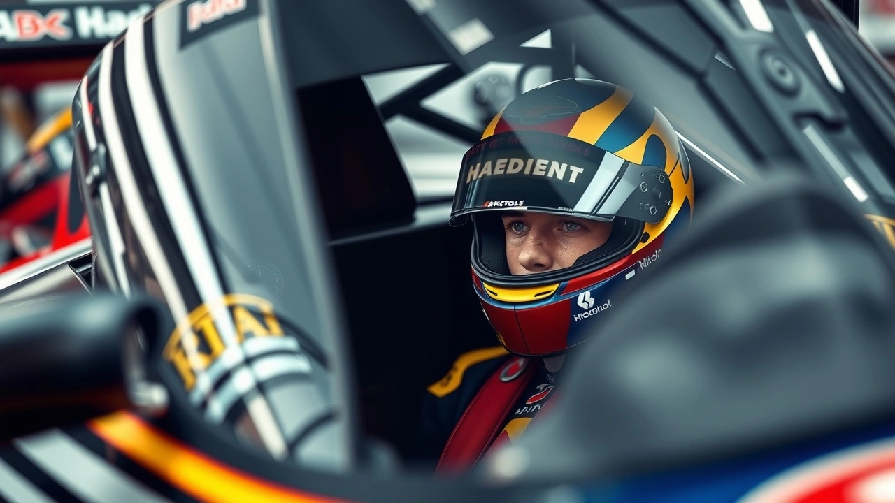 Nicolas Prost dans une voiture de course
