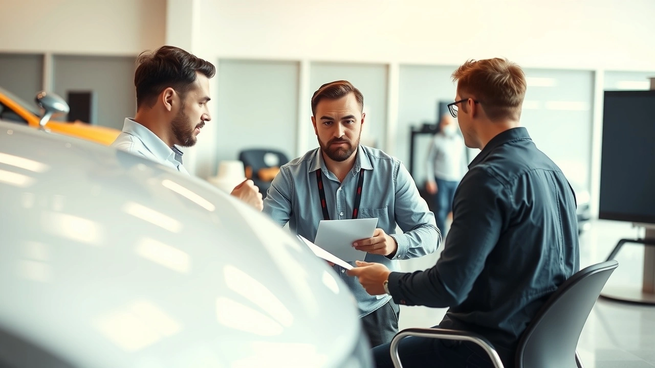 réunion entre membres d'équipes de sports automobiles