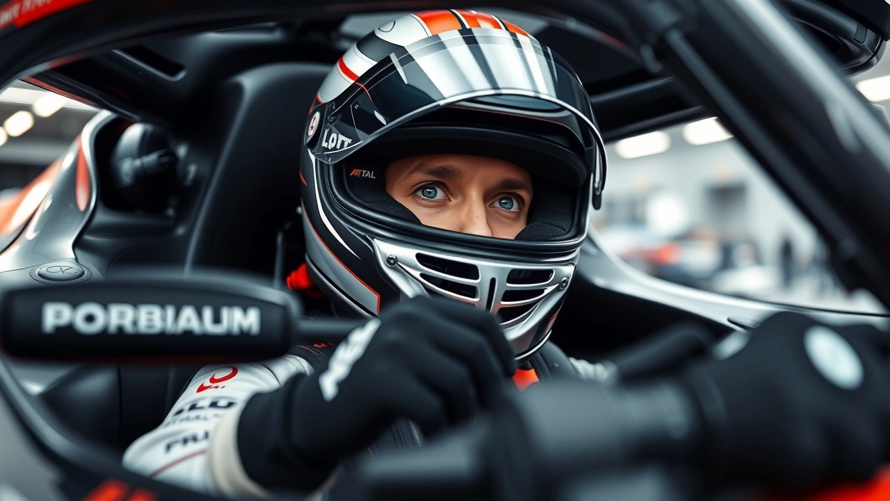 pilote de F1 concentré dans son cockpit