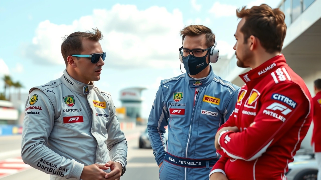 pilotes de formule 1 discutant des défis du circuit de Miami
