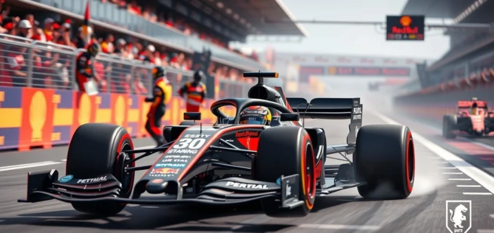 Pilotes de F1 en pleine action sur un circuit, illustrant leur succès dans des écuries en quête de renaissance.