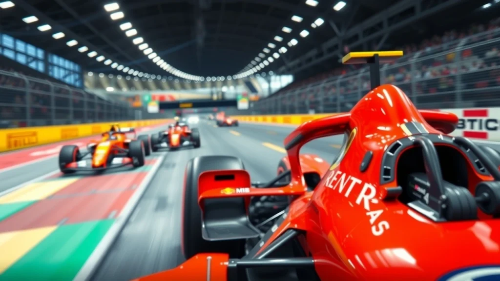 Une scène de course de Formule 1 illustrant l'héritage de Jules Bianchi et l'impact sur la sécurité moderne.