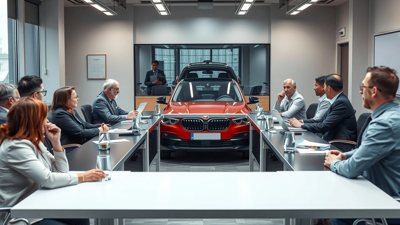 réunion de parties prenantes de l'industrie automobile