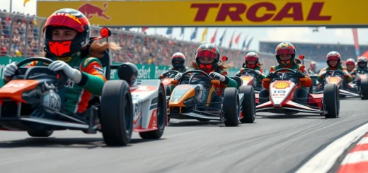 Une illustration des femmes pilotes de sport automobile en compétition.