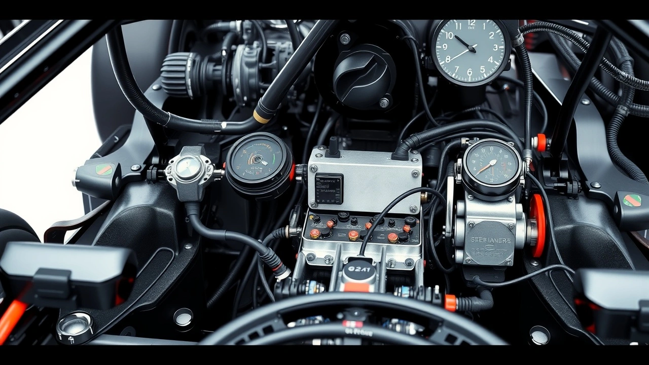 système de contrôle actif d'une voiture de F1