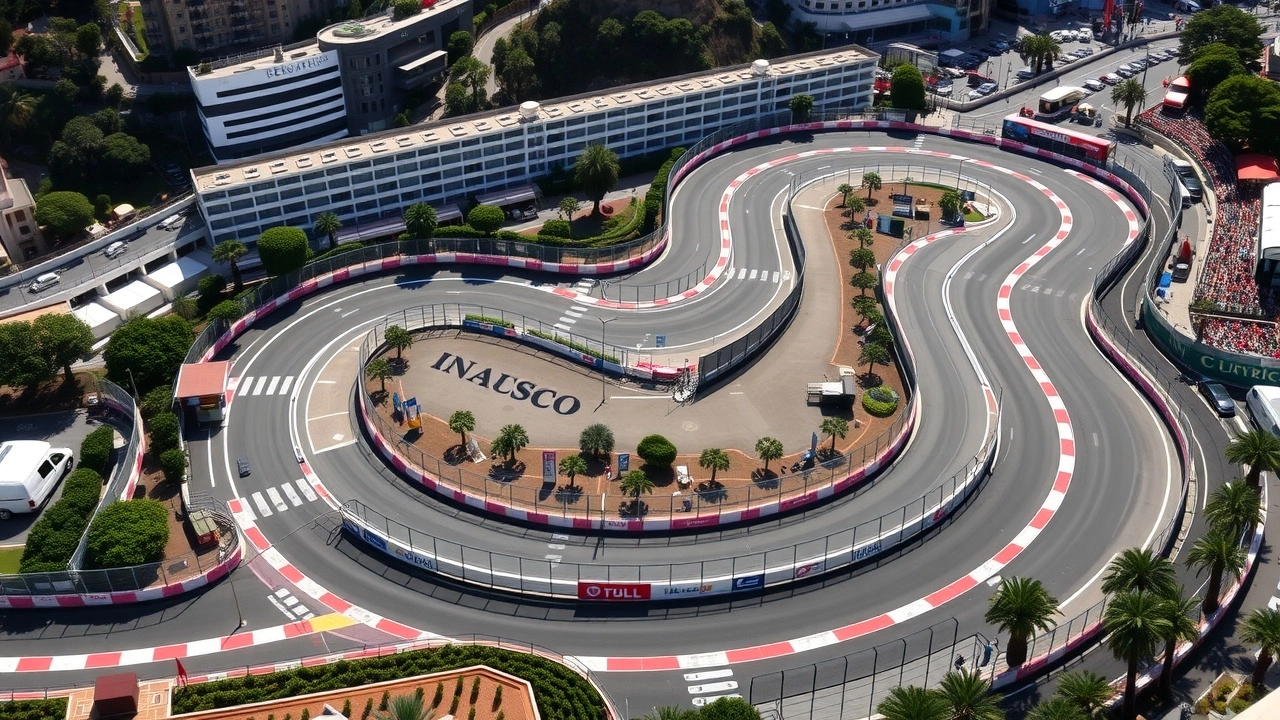 photographie des virages du circuit de Monaco