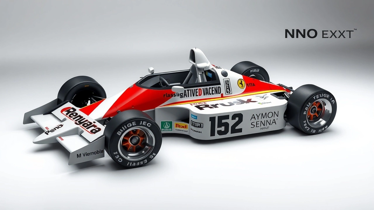 voiture de course inspirée par Ayrton Senna