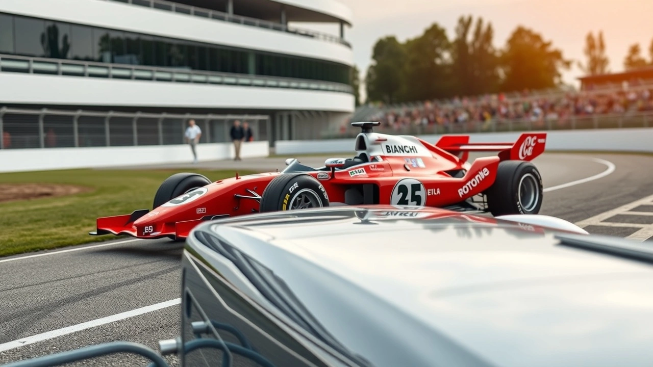 voiture de course de Jules Bianchi sur un circuit