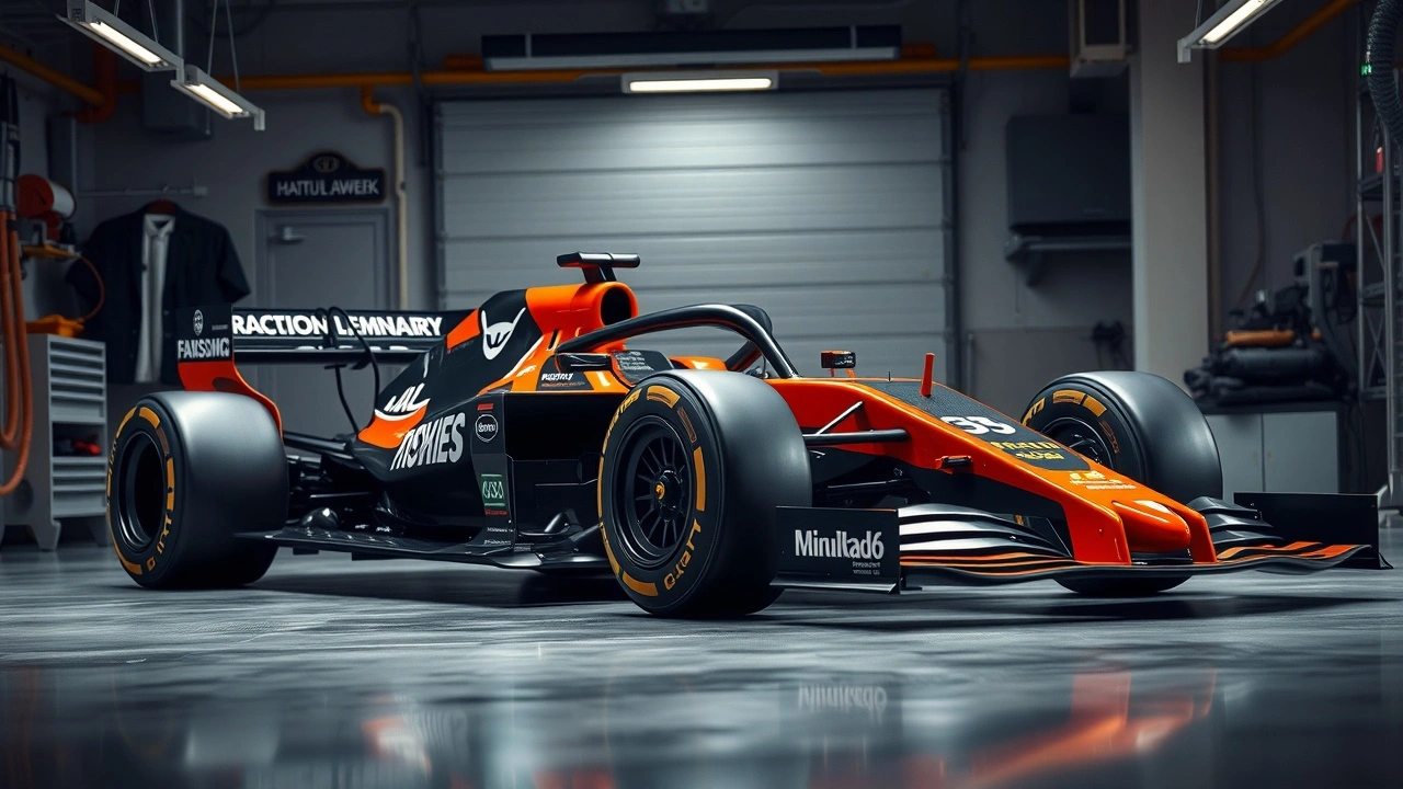 voiture de F1 avec technologie de contrôle de traction