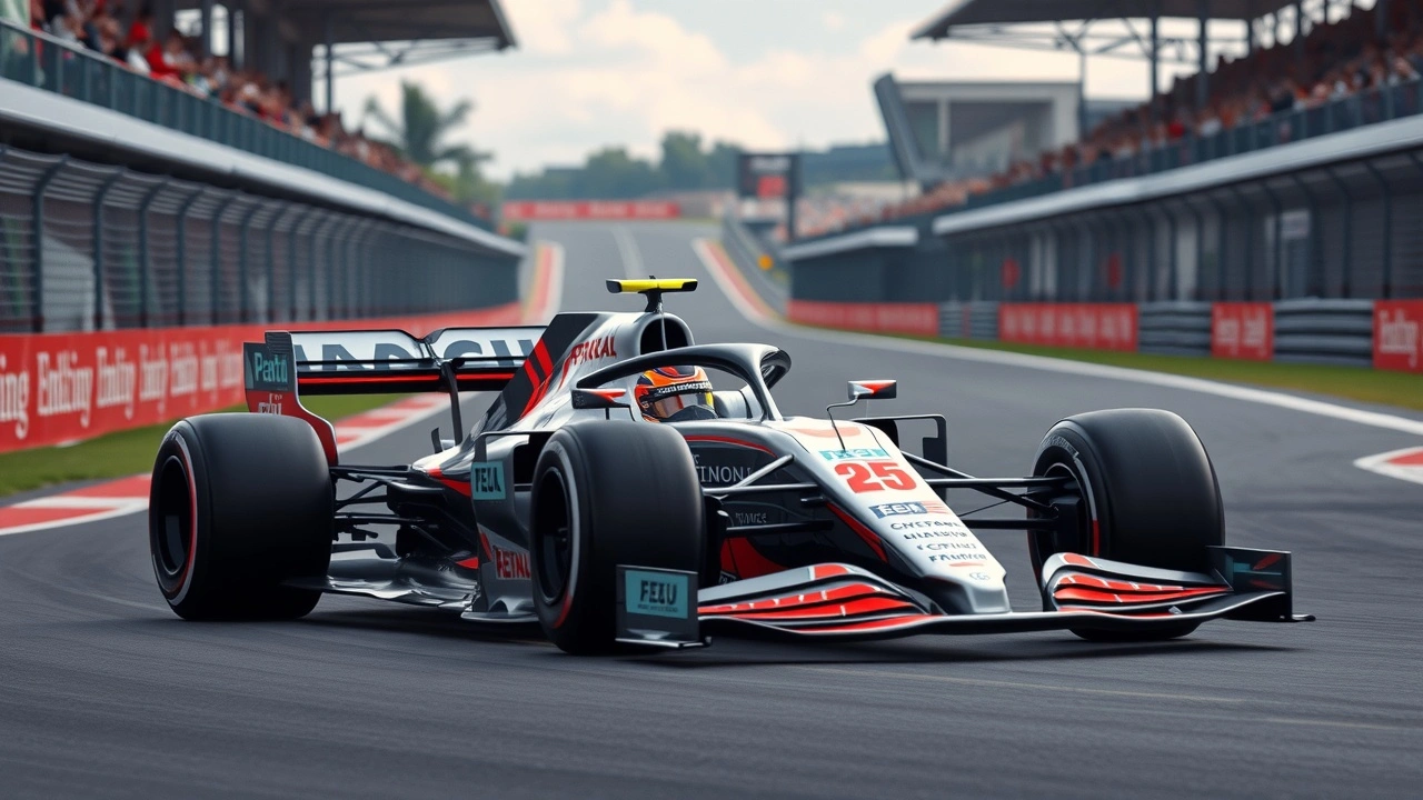 voiture de F1 en action au Grand Prix de France 2025