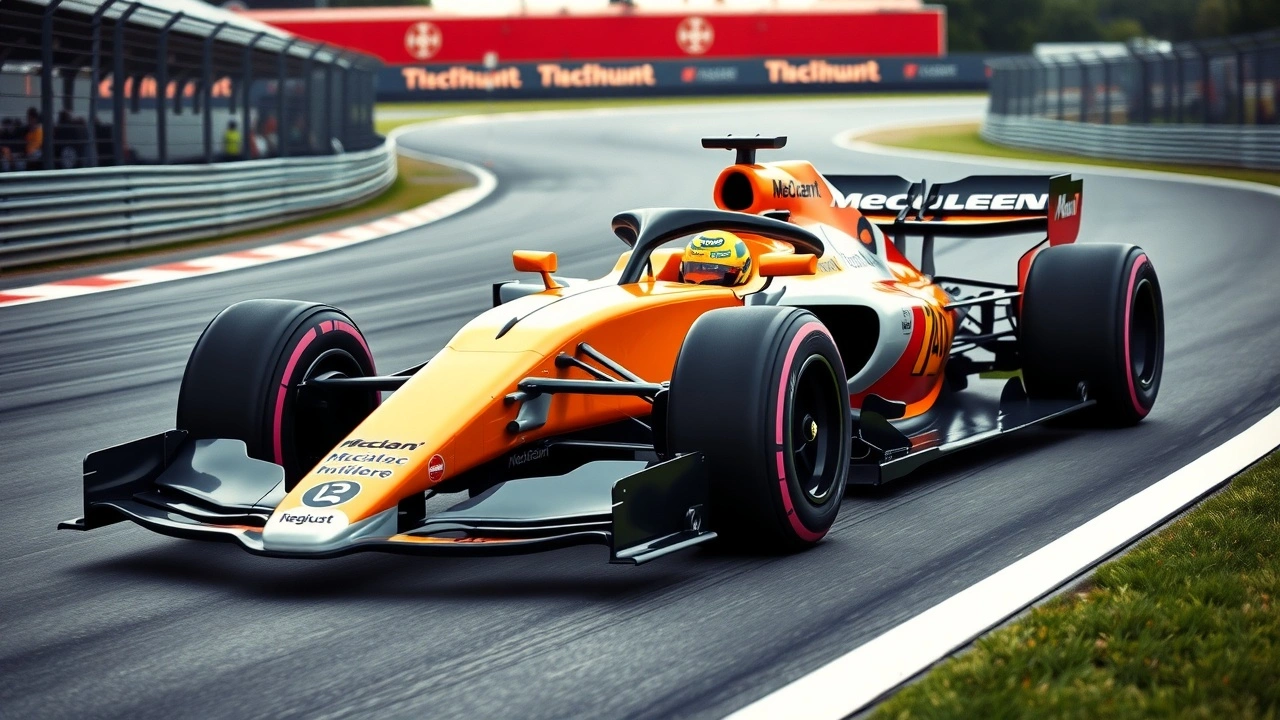 voiture de Formule 1 McLaren sur un circuit