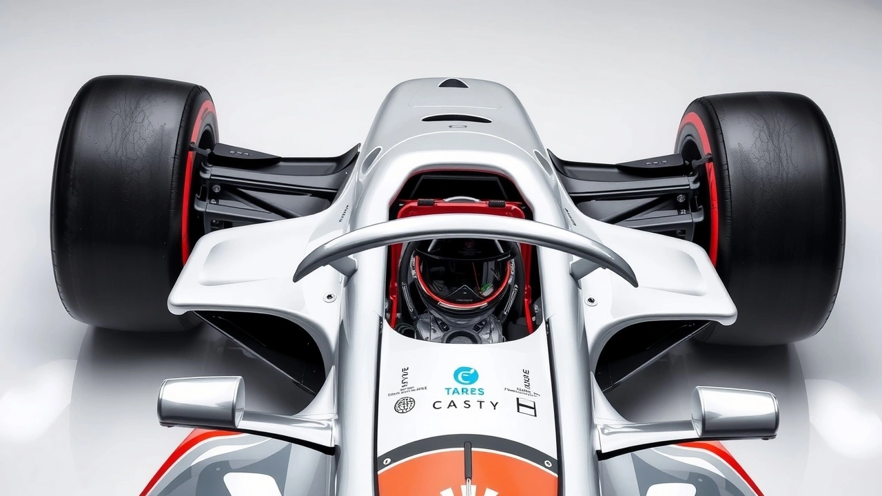 voiture de Formule 1 moderne avec dispositifs de sécurité avancés