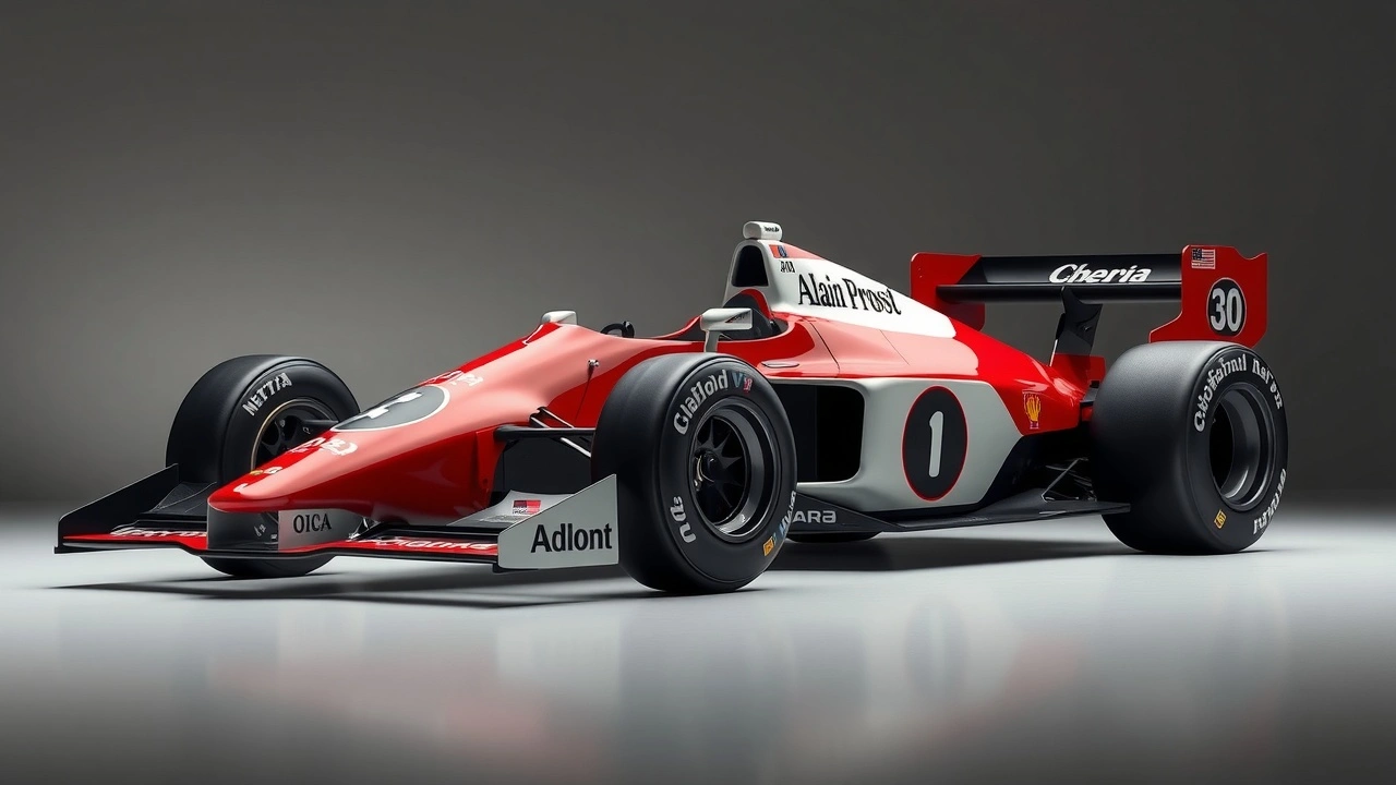 voiture de Formule 1 représentant lheritage dAlain Prost
