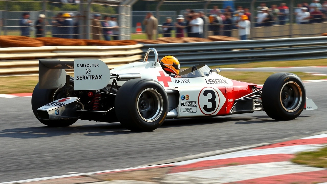 voiture de Formule 1 classique sur une piste