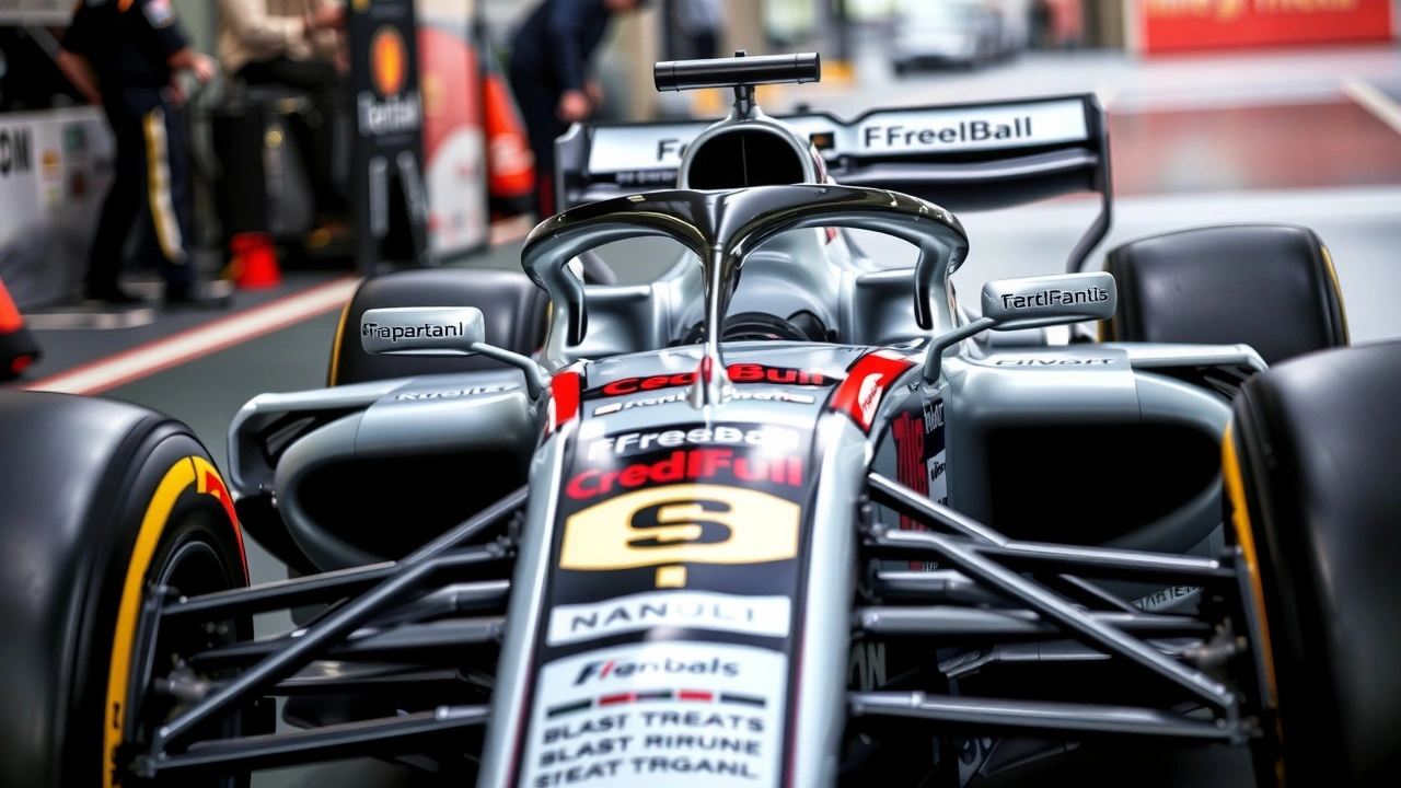 voiture de Formule 1 avec innovations aérodynamiques