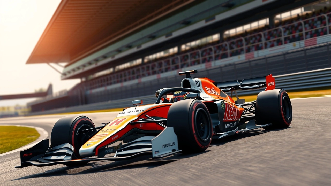 voiture de formule 1 McLaren sur circuit