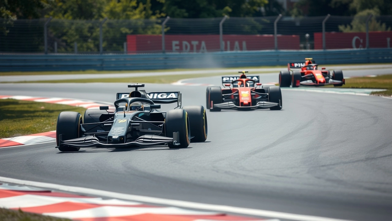 voiture de formule 1 moderne sur circuit