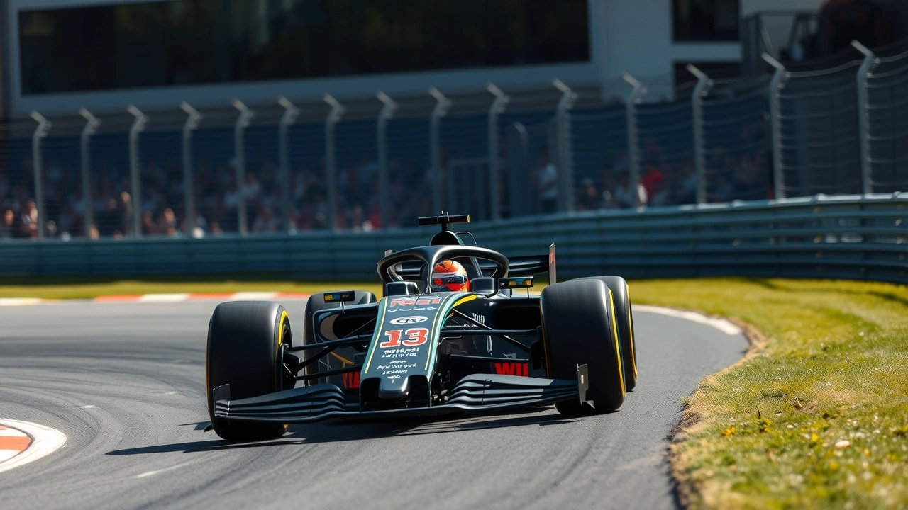 voiture de Formule 1 moderne avec caractéristiques de sécurité