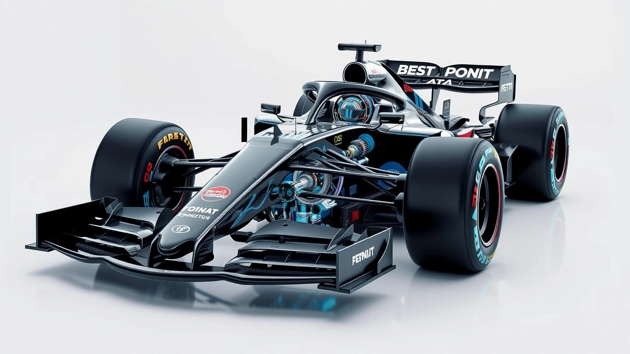 voiture de formule 1 avec technologie avancée