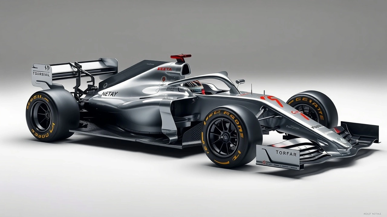 voiture de Formule 1 avec technologies aérodynamiques avancées