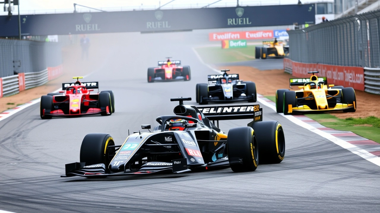 voiture de formule 1 sur le circuit de zandvoort