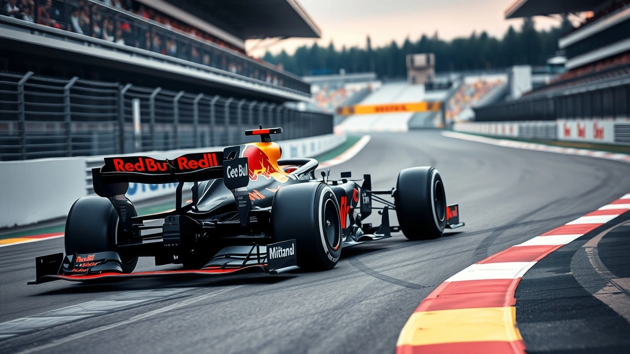 voiture de Formule 1 Red Bull sur la piste