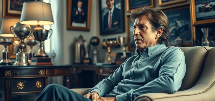 Un conducteur de course célèbre, Alain Prost, partageant ses secrets dans une interview.