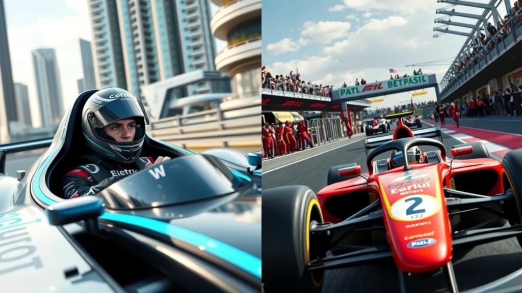 Une image illustrant les différences d'approche des pilotes entre la Formule E et la Formule 1.