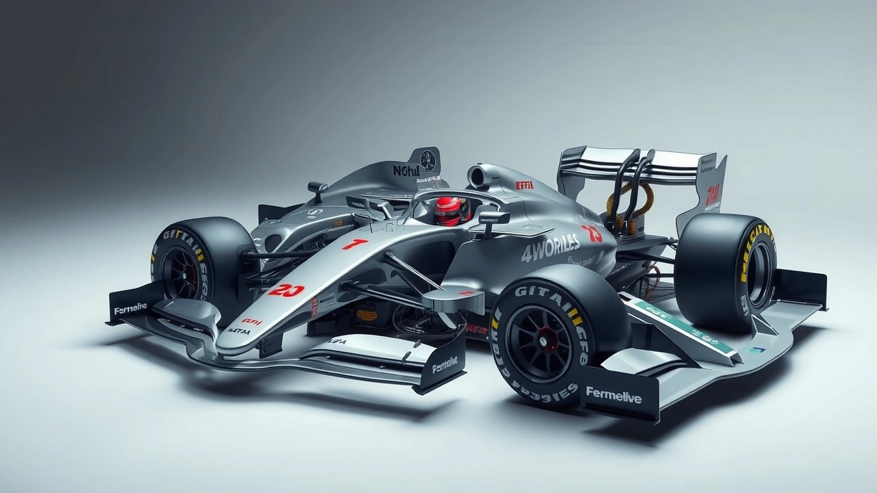 Image d'une voiture de F1 avec systèmes de récupération d'énergie
